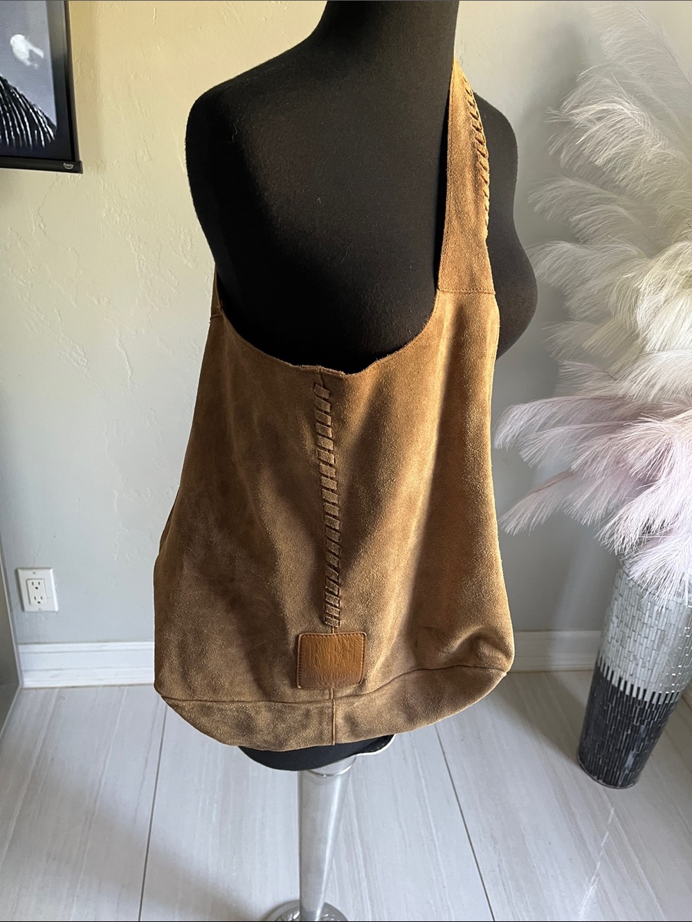 Haute Hippie Brown Suede Shoulder Bag